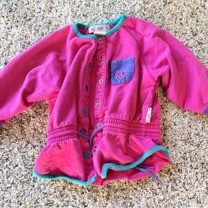 Vintage Gymboree Pink and Teal Cotton Jacket
